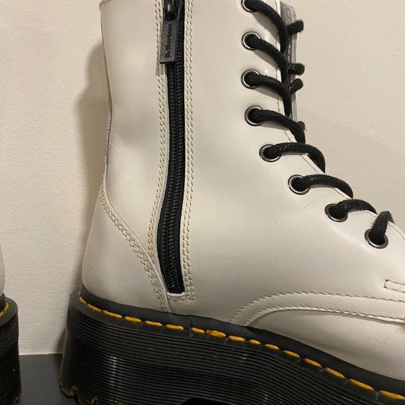 Doc Martin white jadon platform poots - Picture 4 of 6